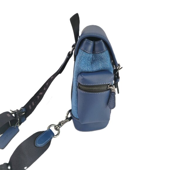 Coach CBF65 Sprint Sling Pack Messenger Bag Deep Blue - Picture 5 of 7